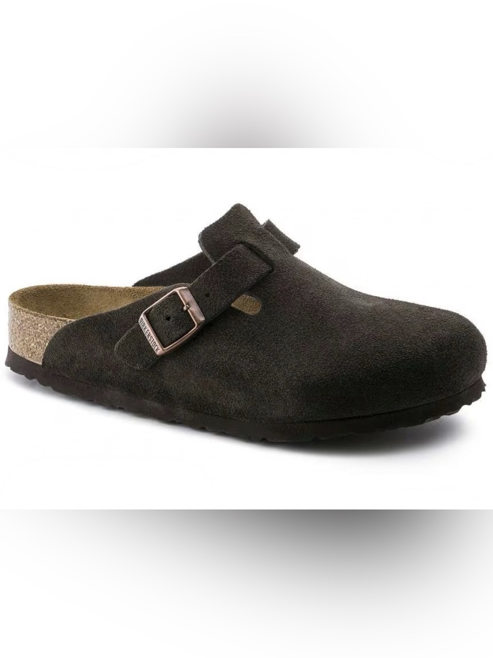 NWT Birkenstock Boston Soft Bed Brown Suede